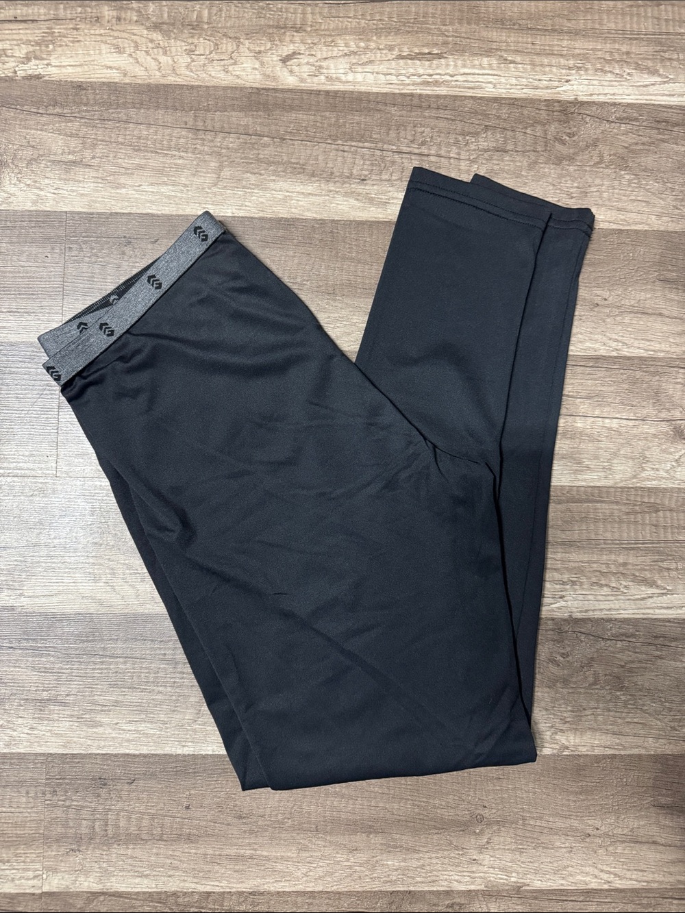 Free Country Black Jogger Sweatpants with Gray Logo Waistband